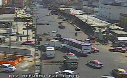 Eje 1 Norte afectada por manifestantes