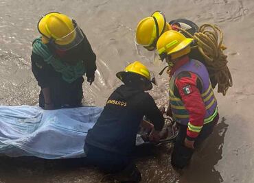 Rescatan cuerpo de hombre que cayó a un río en Tulancingo