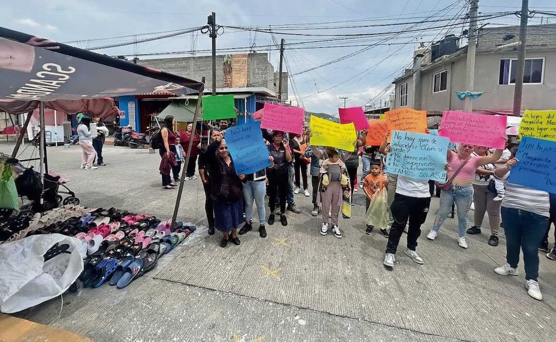 Madres de familia de la colonia Benito Juárez acusaron falta de atención de las autoridades educativas. Foto: Especial