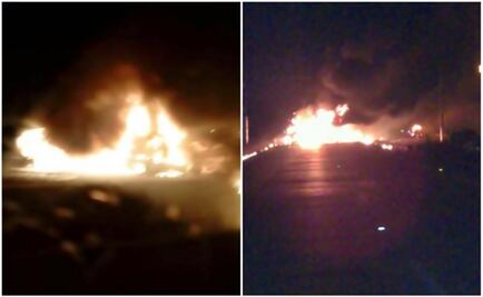 Two trailers and a car on fire in Hidalgo