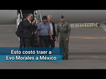 Evo Morales. México gastó casi 2 millones de pesos para traerlo