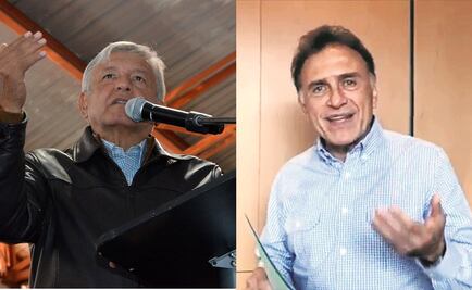 AMLO y su gallo en Veracruz