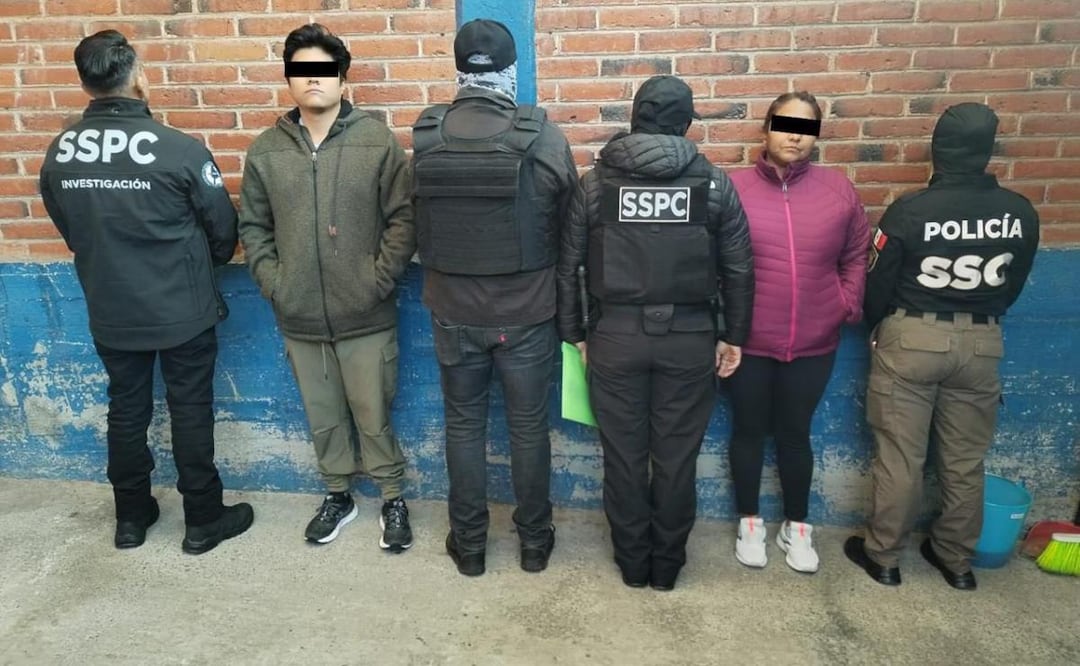 Caen 9 integrantes de una célula delictiva dedicada al narcomenudeo, extorsión, robo en diversas modalidades y secuestro en CDMX y Edomex (26/03/2026). Foto: Especial