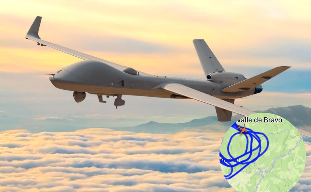 El sobrevuelo del dron estadounidense MQ-9B SkyGuardian sobre Valle de Bravo fue una operación coordinada entre las autoridades de México y Estados Unido.
Foto: Captura de pantalla de General Atomic Aeronautical