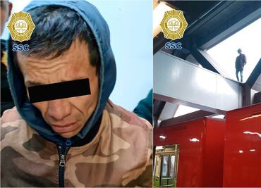 Policía rescata a hombre que intentó quitarse la vida en el Metro Constitución de 1917