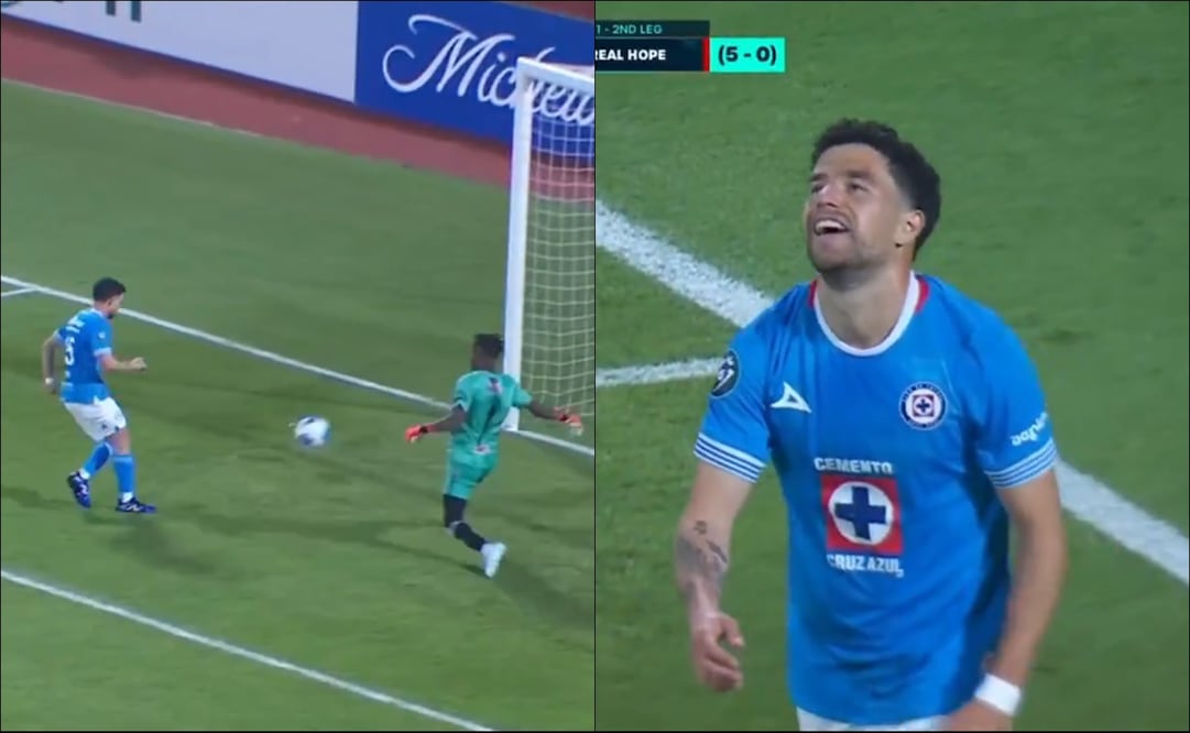 Cruz Azul: El oso monumental de Nacho Rivero en la Concachampions - Fotos: Captura de pantalla
