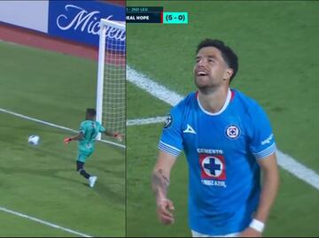 Cruz Azul: El oso monumental de Nacho Rivero en la Concachampions; lo tunden en redes