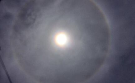 Reportan halo solar también en Morelia