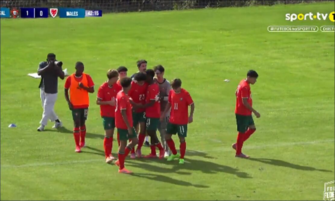 Cristiano Ronaldo anotó su primer gol con la sub 16 de Portugal / Foto: Especiales