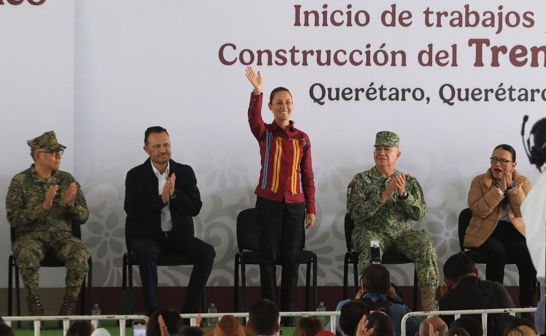 Claudia Sheinbaum en su visita a Queretaro este 13 de octubre. Foto: Berenice Fregoso. EL UNIVERSAL