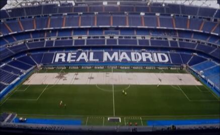 Real Madrid presume la impresionante cancha retráctil instalada en el Santiago Bernabéu