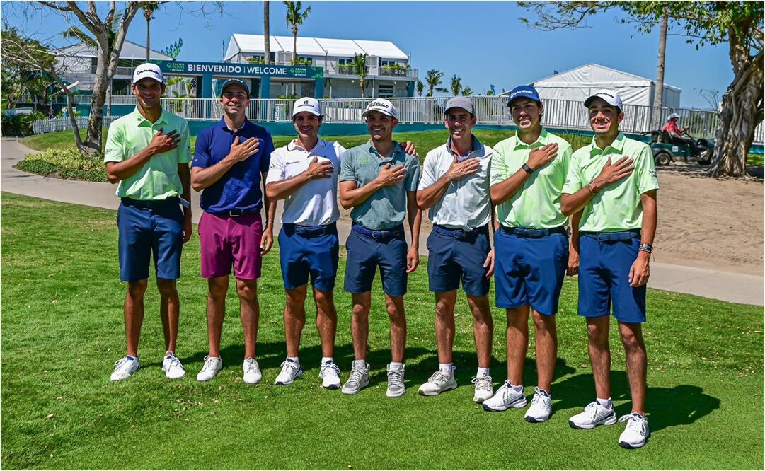 Los mexicanos que competirán en el Mexico Open at Vidanta 2024. FOTO: CORTESÍA