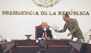 Rafael Ojeda Durán (der.) fue secretario de Marina en el sexenio de Andrés Manuel López Obrador. Foto: Archivo/ EL UNIVERSAL