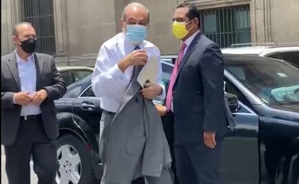 Llega Carlos Slim a Palacio Nacional; sostendrá comida de trabajo con AMLO
