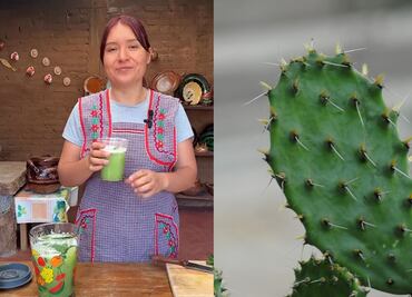 Beneficios del agua de nopal que prepara la hija de Doña Ángela