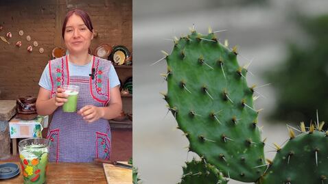 Beneficios del agua de nopal que prepara la hija de Doña Ángela