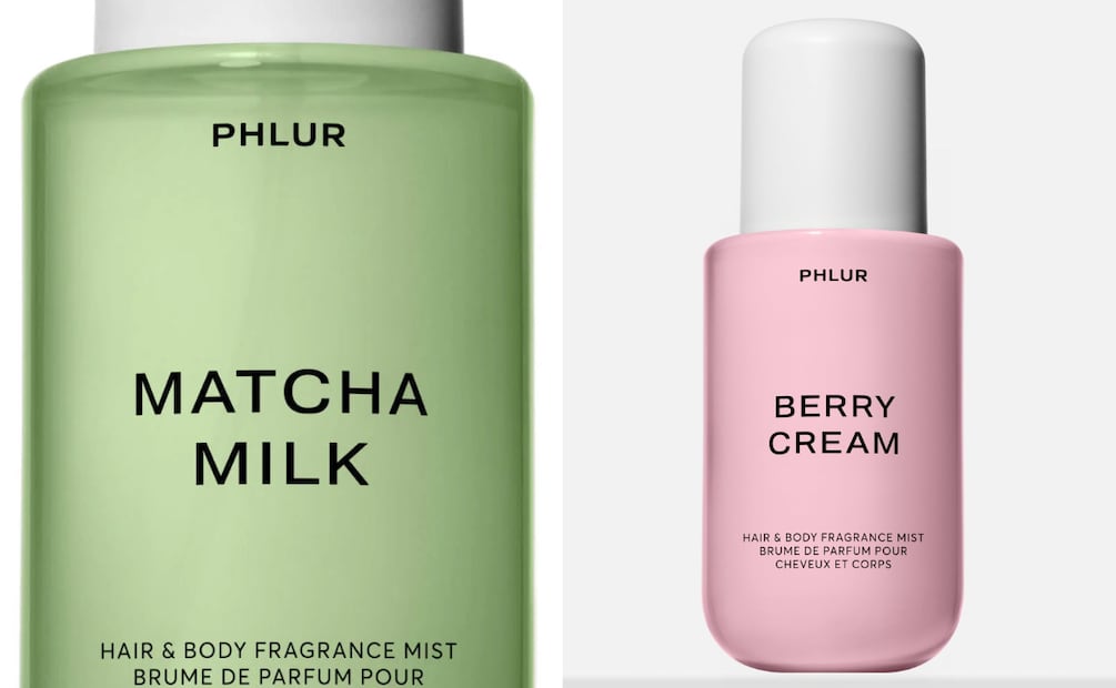 Matcha Skin Body Mist y Berry Cream Body Mist. Foto: Phlur