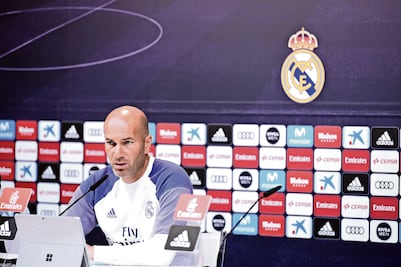 Zidane ratifica que no harán pasillo al Barcelona