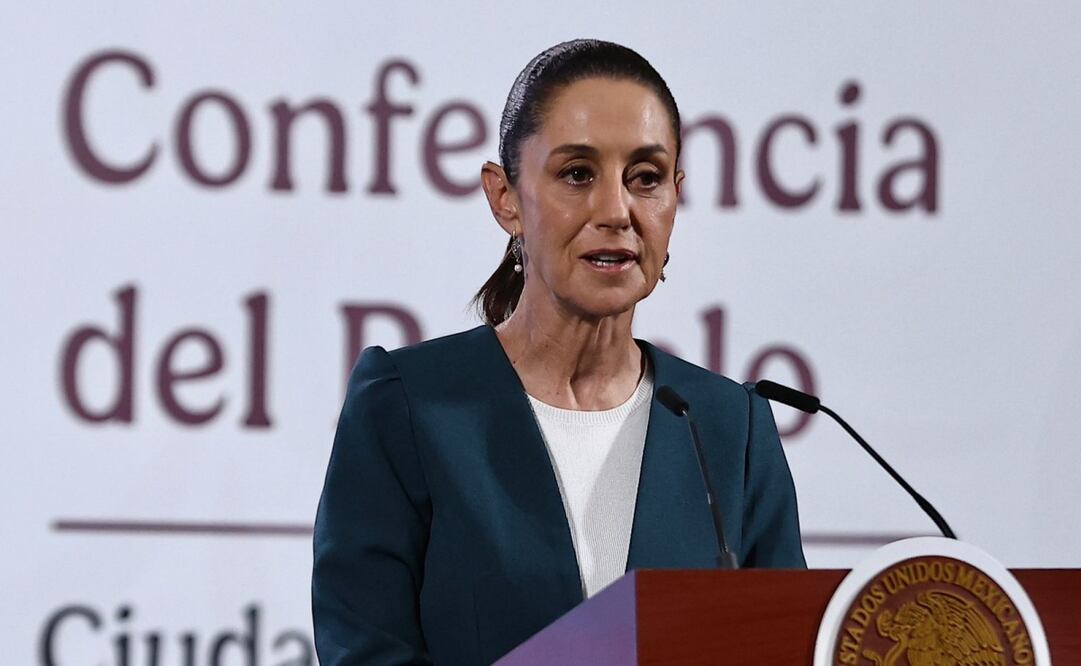 Conferencia del Pueblo de la presidenta Claudia Sheinbaum en Palacio Nacional. Foto: Berenice Fregoso / EL UNIVERSAL