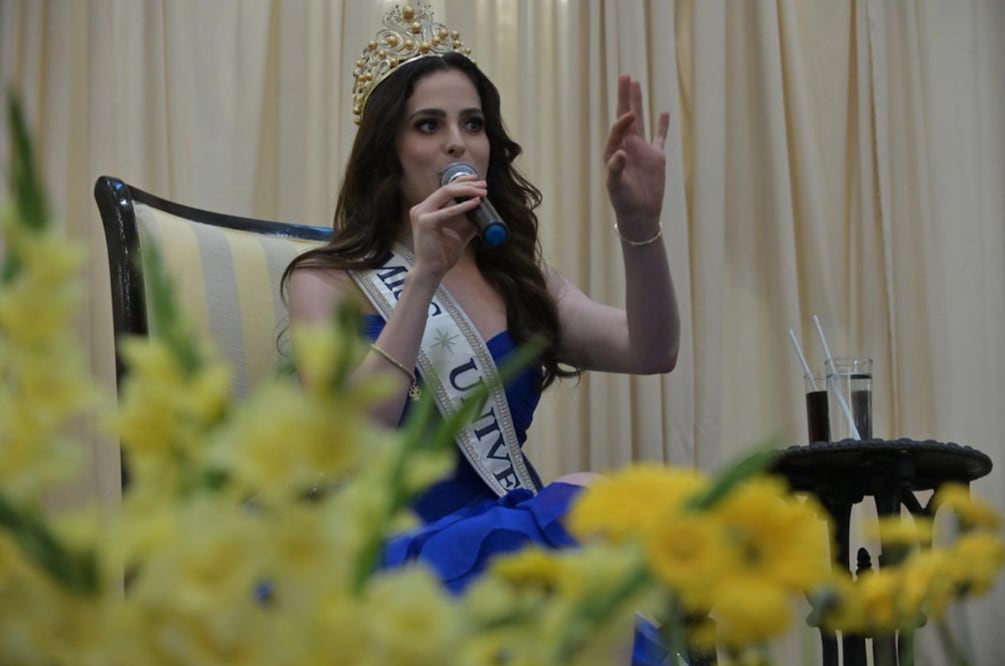 Fátima Bosch, Miss Universo 2025, llega a Tabasco, domingo 14 de diciembre,
Foto: EL UNIVERSAL / Luma López