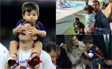 Los hijos de Messi, Suárez y Piqué, primer entreno en la escuela del Barça