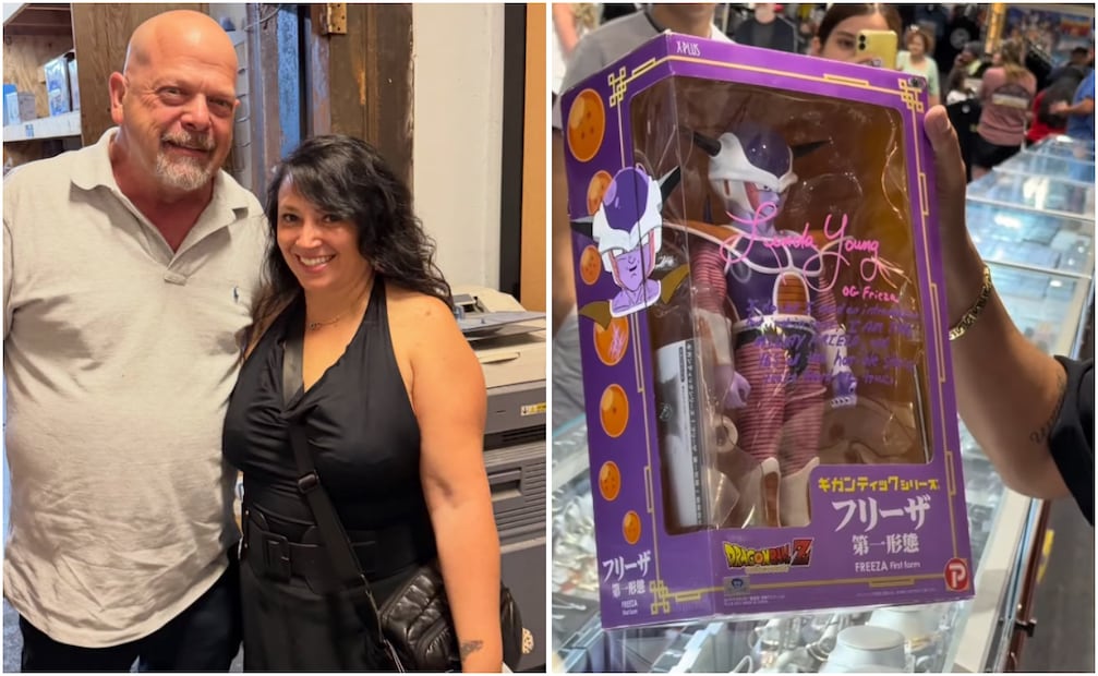 La actriz de doblaje Cristina Hernández vendió la figura original de Freezer firmada por los actores de voz en japonés y por Gerardo Reyero, voz del archienemigo de Goku en español. Foto: Instagram @cricrivoz