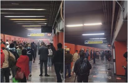 Humo en estación Jamaica de la Línea 9 fue por fricción de zapatas en vagón: Metro CDMX 