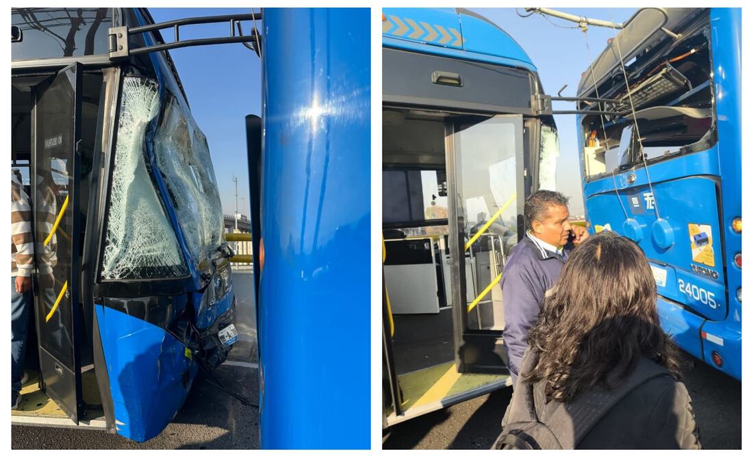 Choque entre dos Trolebús Elevado deja 20 lesionados en Santa Marta; autoridades investigan causa del impacto. Foto: Especial