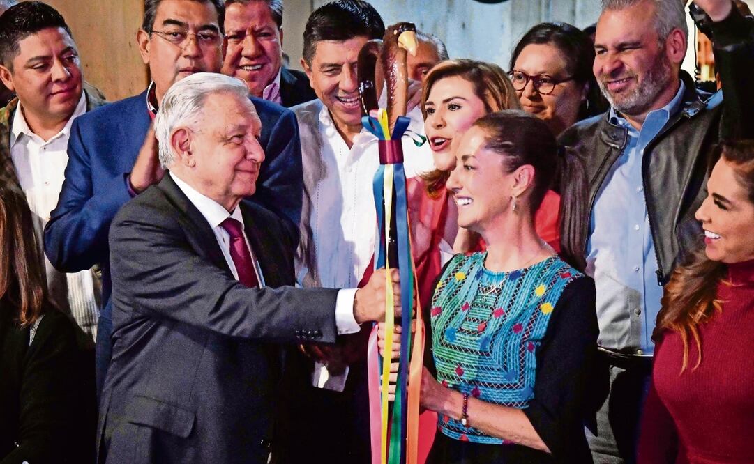 El bastón de mando es una responsabilidad que se asume con la comunidad, dicen los expertos, y es un símbolo que Sheinbaum recibirá. Foto: Mario Jasso | Archivo Cuartoscuro