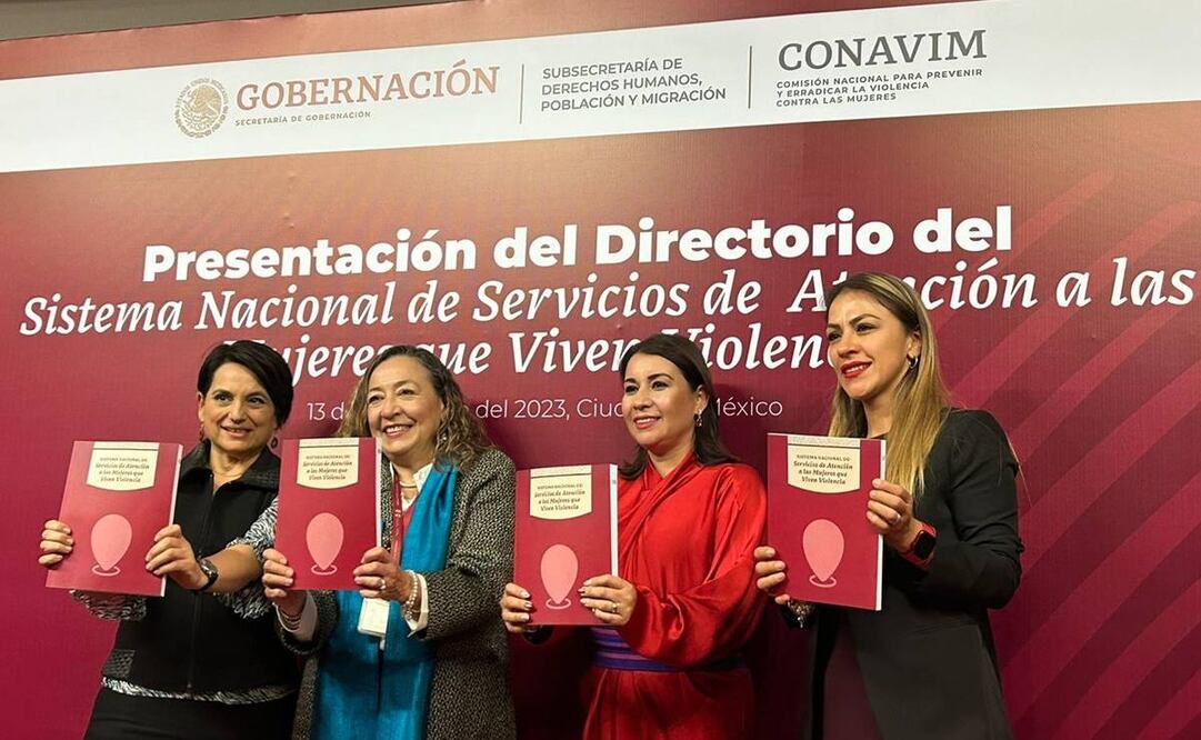 Presentación del directorio del Sistema de Servicios de Atención a Mujeres que Viven Violencias / Foto: @CONAVIM_MX