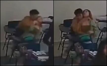 VIDEO: Estudiante aplica llave china a su compañera en salón de clases en Pachuca, Hidalgo