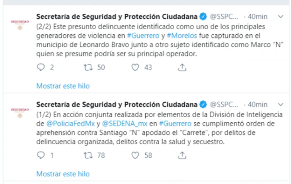 Cae "El Carrete", presunto líder de Los Rojos