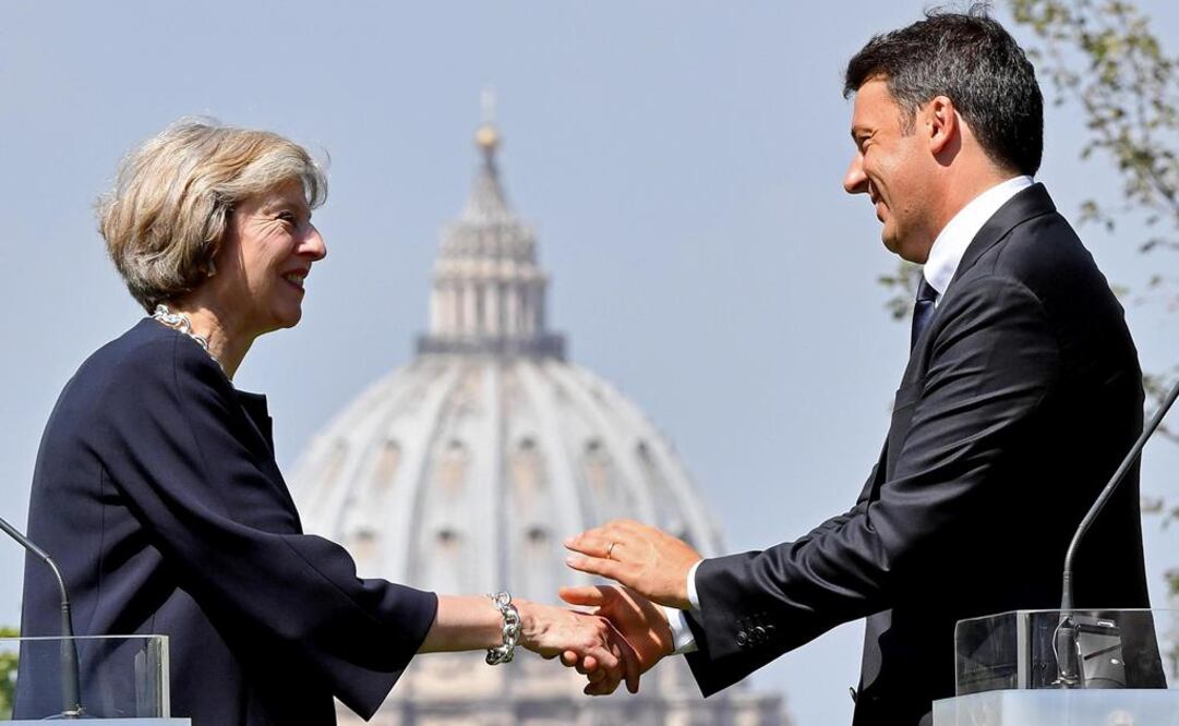 Renzi pide a May "certeza" en proceso de "brexit" 