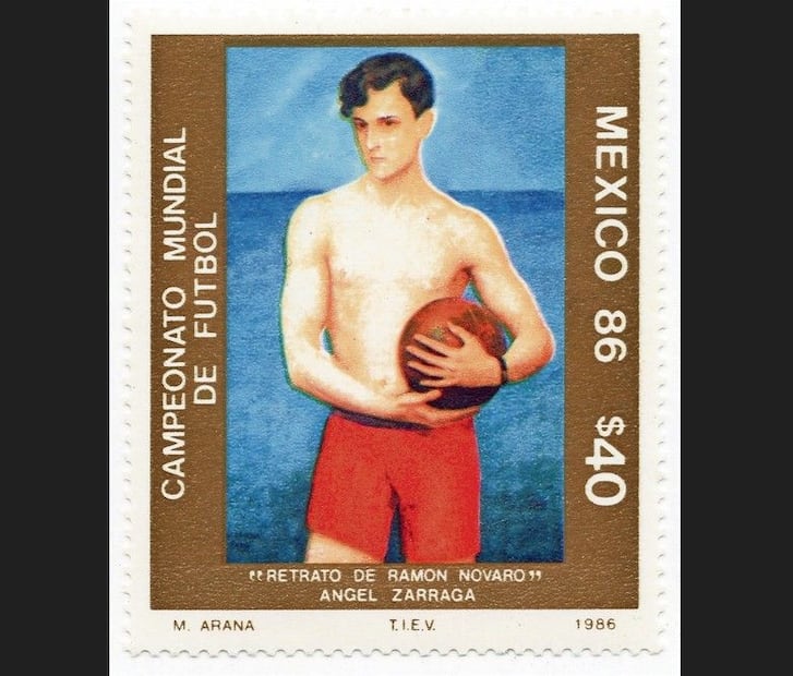 Retrato de Ramón Novaro (1929) es una de las 21 obras futbolísticas que pintó Ángel Zárraga. Crédito: CORTESÍA Agustín Matías Merchant
