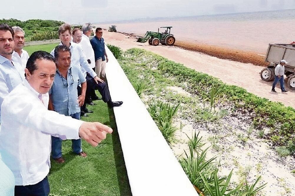 En el tema del sargazo el gobierno de Quintana Roo ha tomado el liderazgo al elevar la situación y propuestas de solución a nivel mundial, dice Carlos Joaquín .