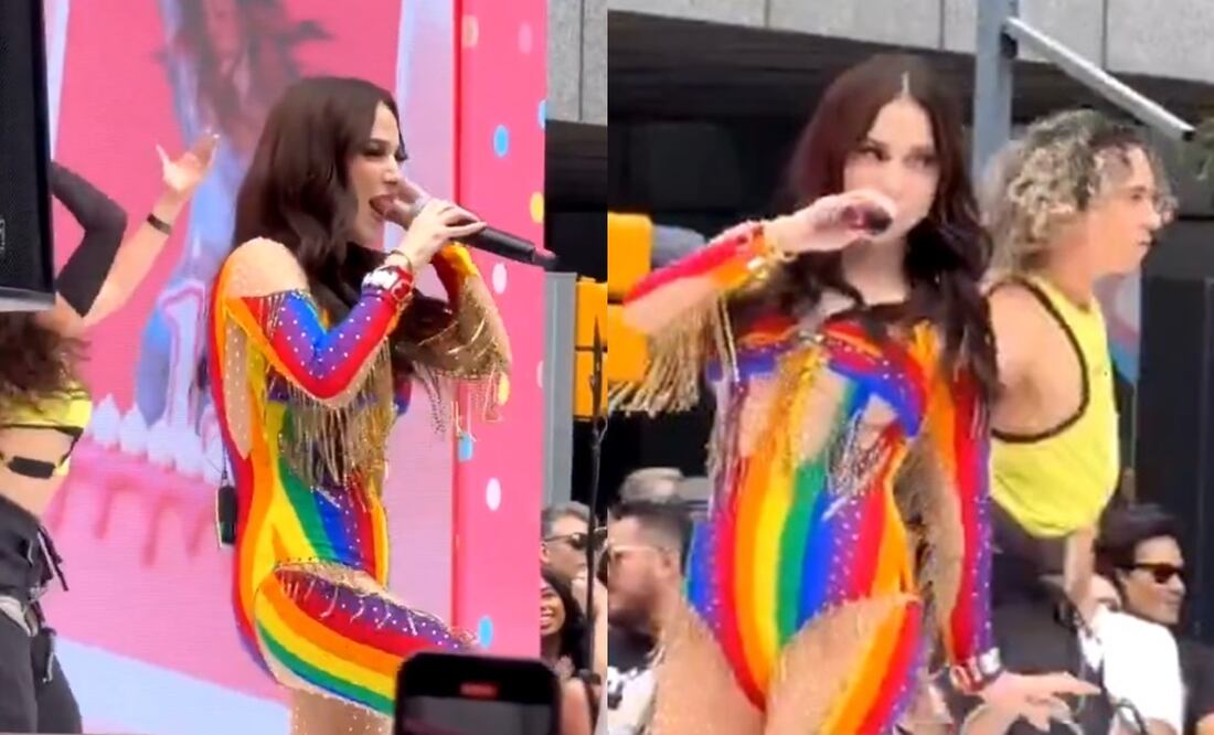 Paty Cantú interpretó sus mejores éxitos durante el Pride 2025. Foto: Vía X @patycantudata.