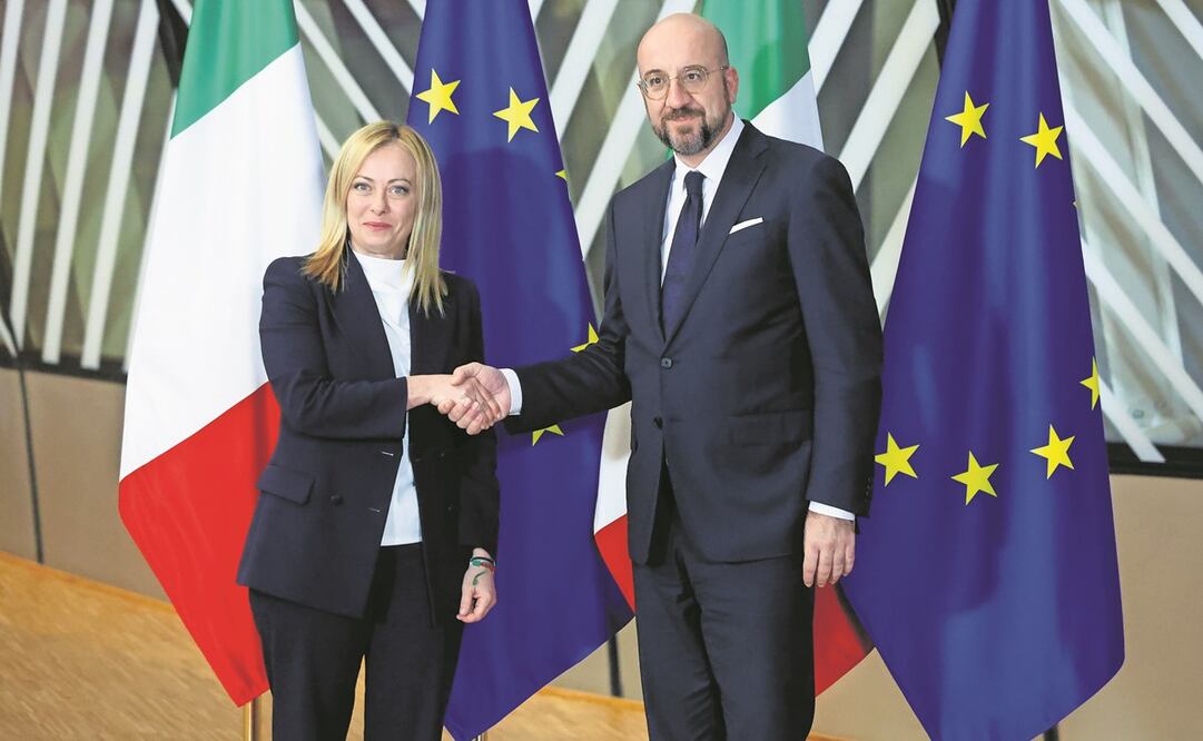 El presidente turco, Recep Tayyip Erdogan (izq.), y el primer ministro de Suecia, Ulf Kristersson, en el palacio presidencial en Ankara el martes pasado. Foto: Burhan Ozbilici/AP