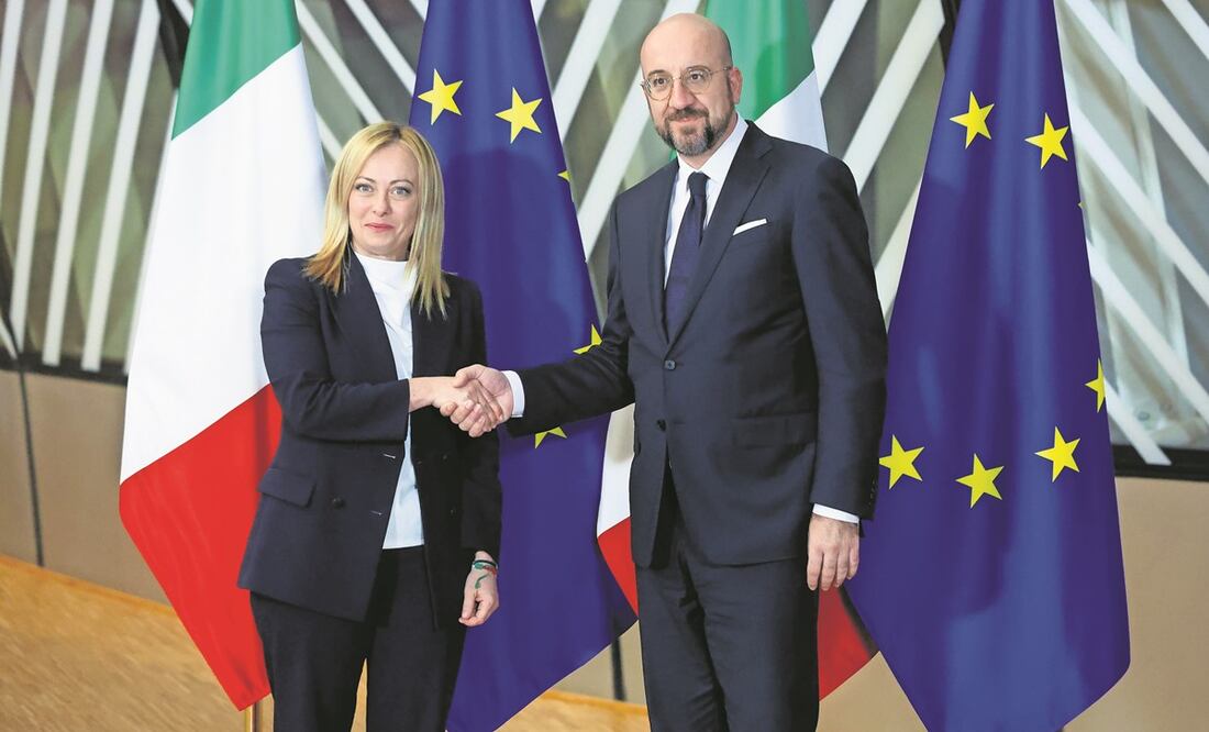 El presidente turco, Recep Tayyip Erdogan (izq.), y el primer ministro de Suecia, Ulf Kristersson, en el palacio presidencial en Ankara el martes pasado. Foto: Burhan Ozbilici/AP