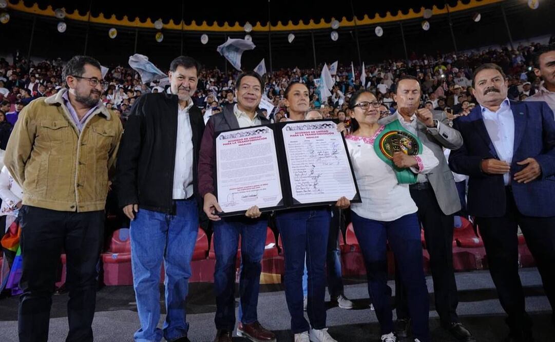Sheinbaum sucribe acuerdo de unidad en Hidalgo / Foto: Especial