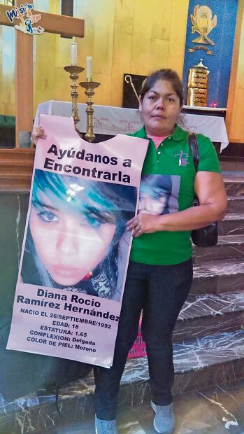 La madre de Diana Rocío recuerda que su hija desapareció el viernes 1 de abril de 2011 Foto: Especial