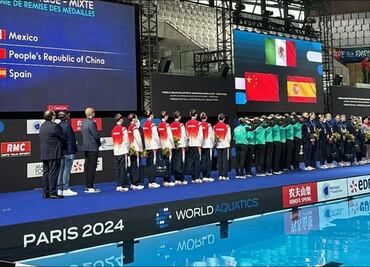 México gana medalla de oro en la Copa del Mundo de Natación Artística