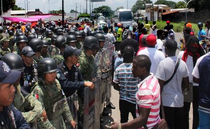 Policía actuó apegada a derechos humanos en enfrentamiento con migrantes: SSPC