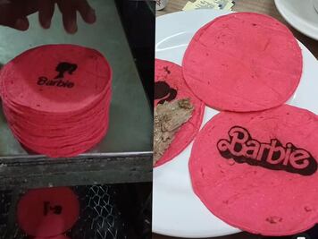 Las tortillas rosas que se suben a la tendencia de Barbie