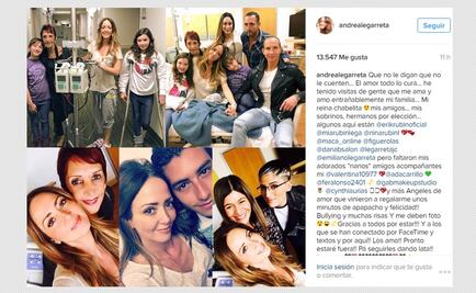 Andrea Legarreta padece la "enfermedad púrpura", manda saludos desde el hospital