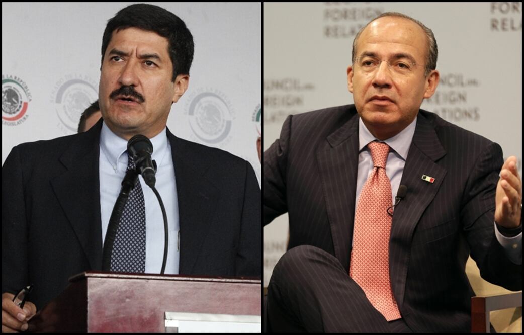 Javier Corral y Felipe Calderón. Foto: Archivo/EL UNIVERSAL