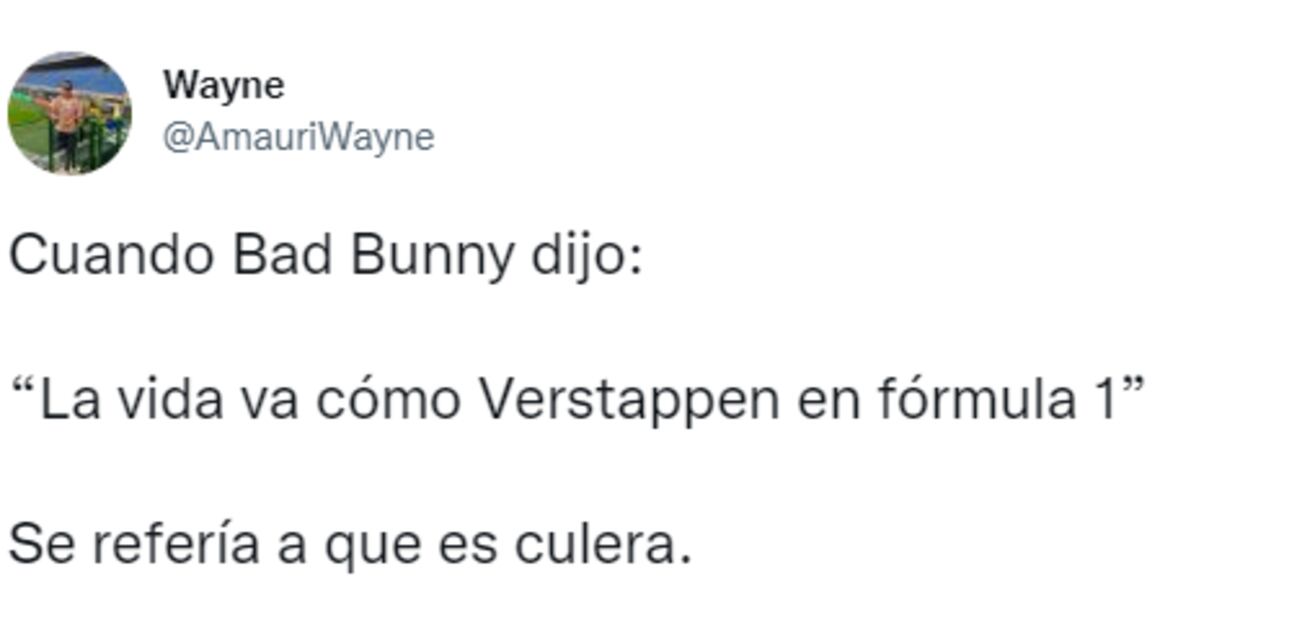 La inédita petición de los fanáticos de Checo Pérez para Bad Bunny tras su pelea con Verstappen