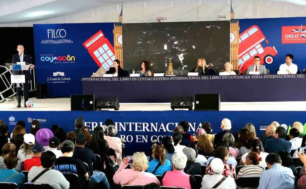 Giovani Gutiérrez inaugura Feria Internacional del Libro de Coyoacán; participan más de 243 expositores.
Foto: Especial.