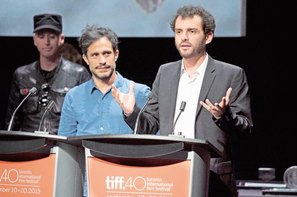 Jonás agradeció la oportunidad dada por el festival y Gael confió en que la película va a tener “una fuerte vida” (DARREN CALABRESE. AP)