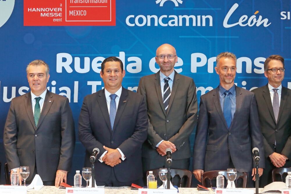 Al presentar la Feria Hannover México, que se realizará en Guanajuato, se dijo que se espera una derrama económica de 400 millones de pesos. Foto: GERMÁN ESPINOSA. EL UNIVERSAL