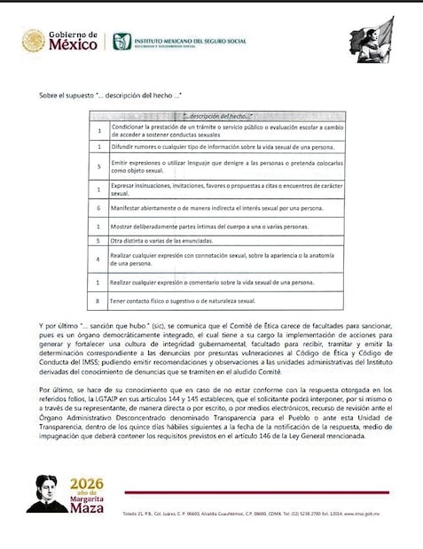 Las cinco instituciones públicas con el mayor número de denuncias fueron: Pemex, con 155; UNAM, con 128; UAM, con 40; Colegio de Bachilleres, con 38; ISSSTE, con 28, mientras que el Servicio de Protección Federal (SPF) sumó 27 denuncias.